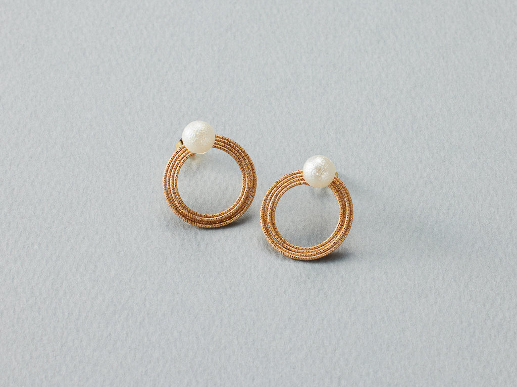 earrings wakka_102（ブロンズ）｜ひとつ輪ピアスイヤリング｜TOKYO