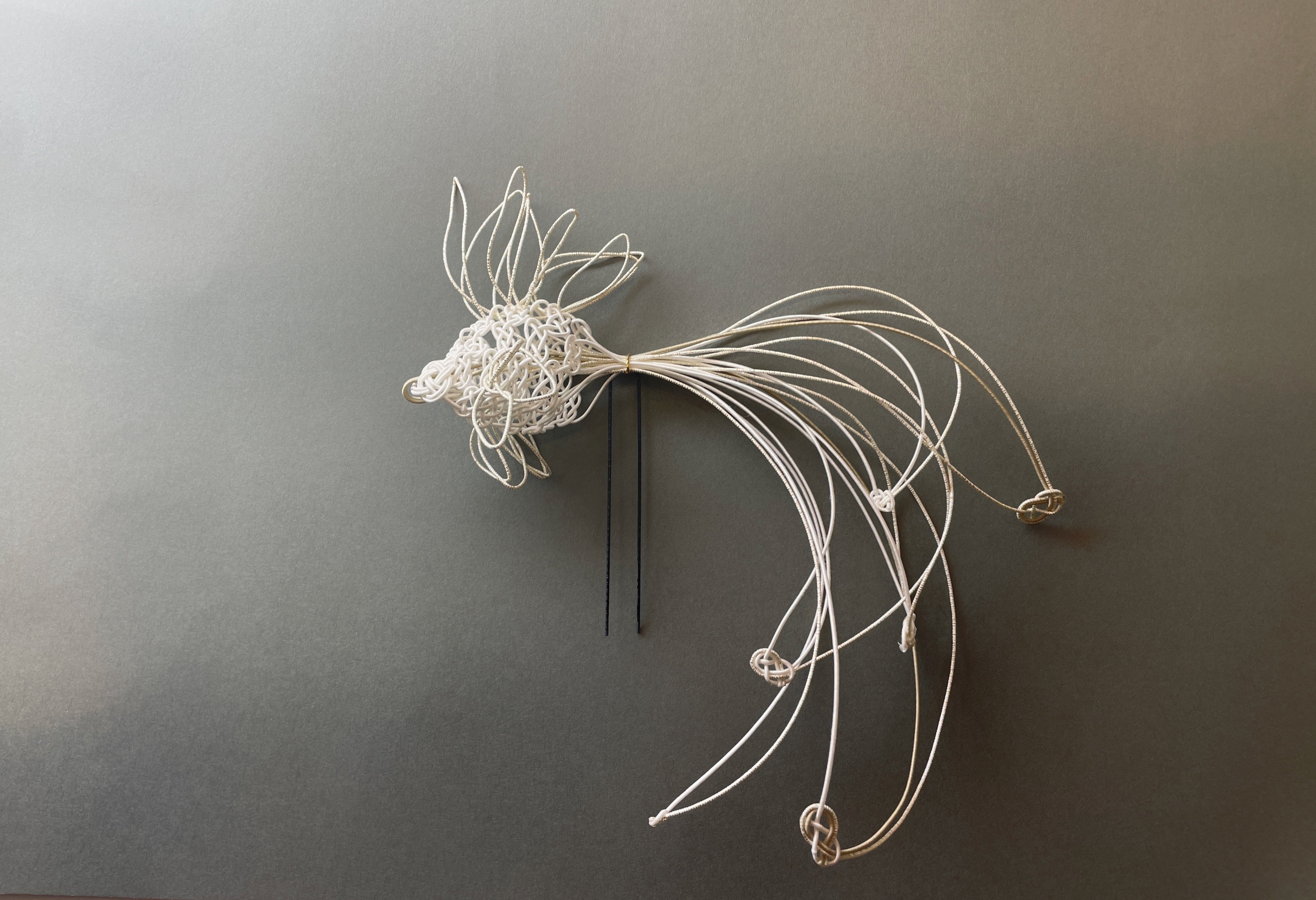 410】金魚模様のヘアクリップ