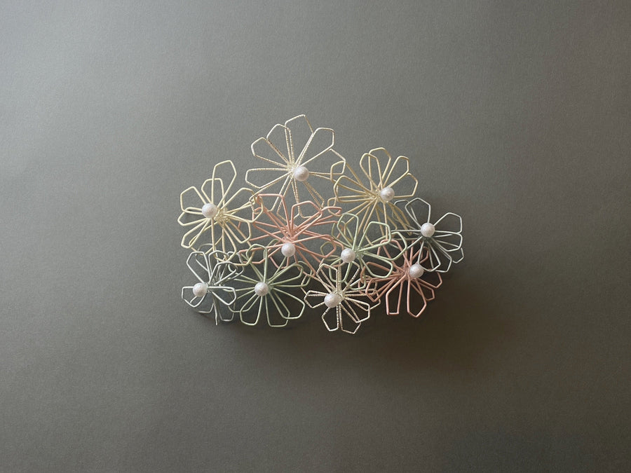 水引アクセサリー 花