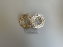 画像をギャラリービューアに読み込む, hair accessory-double flower｜髪飾り｜TOKYO MIZUHIKI by Emi
