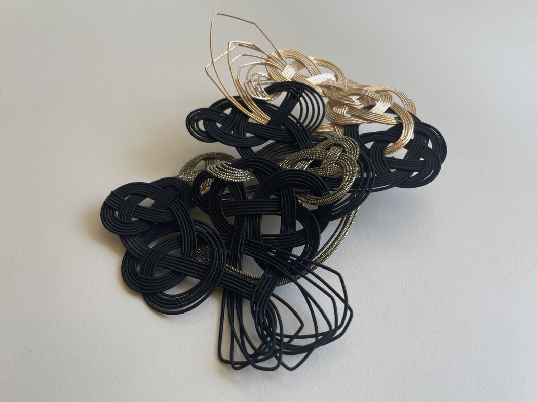 hair accessory-Black｜髪飾り｜TOKYO MIZUHIKI by Emi