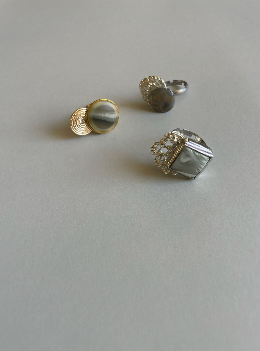 Antique Button｜水引リング