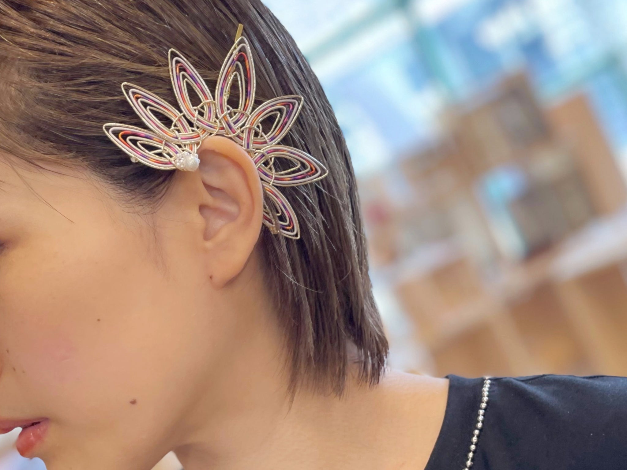 ヘアアクセサリー mikasu hair accessory｜羽根髪飾り｜TOKYO MIZUHIKI Original – TOKYO